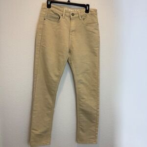 Vintage Genes Black Men's Slim Fit Casual Chino Pants Khaki  W30 L30